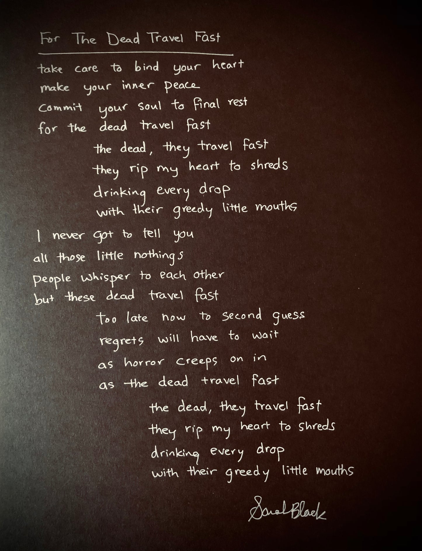 Test Pressing for Lost to the Night + Signed Vinyl